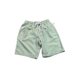 Amazon Essentials Mens Sage Green 9 Inch Quick Dry Swim Trunks Small NWT